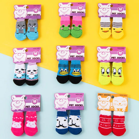 4 Pcs/set Cat and Puppy Shoes Of Cute Pet - MyPetDollar.com