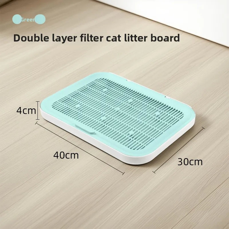 Large Cat Litter Mat Double Layer PP Washable Non Slip