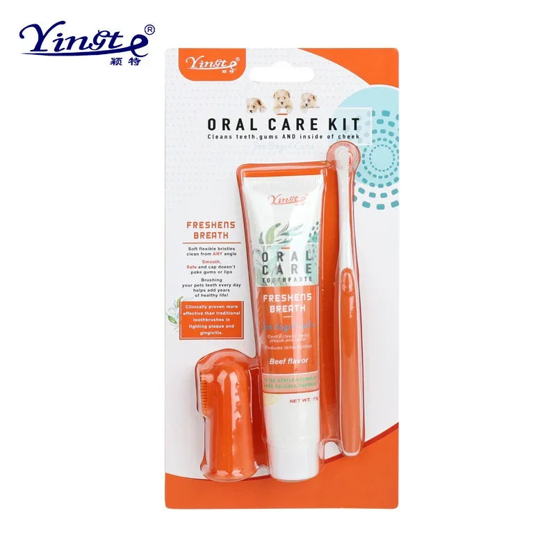 Universal Toothpaste Toothbrush Set Dog Gum Care Products Kit