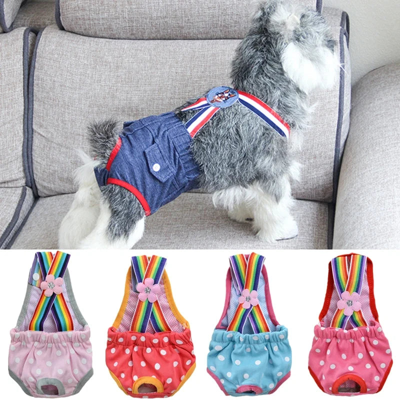Cat Dog Female Panties Denim Strap Pet - MyPetDollar.com