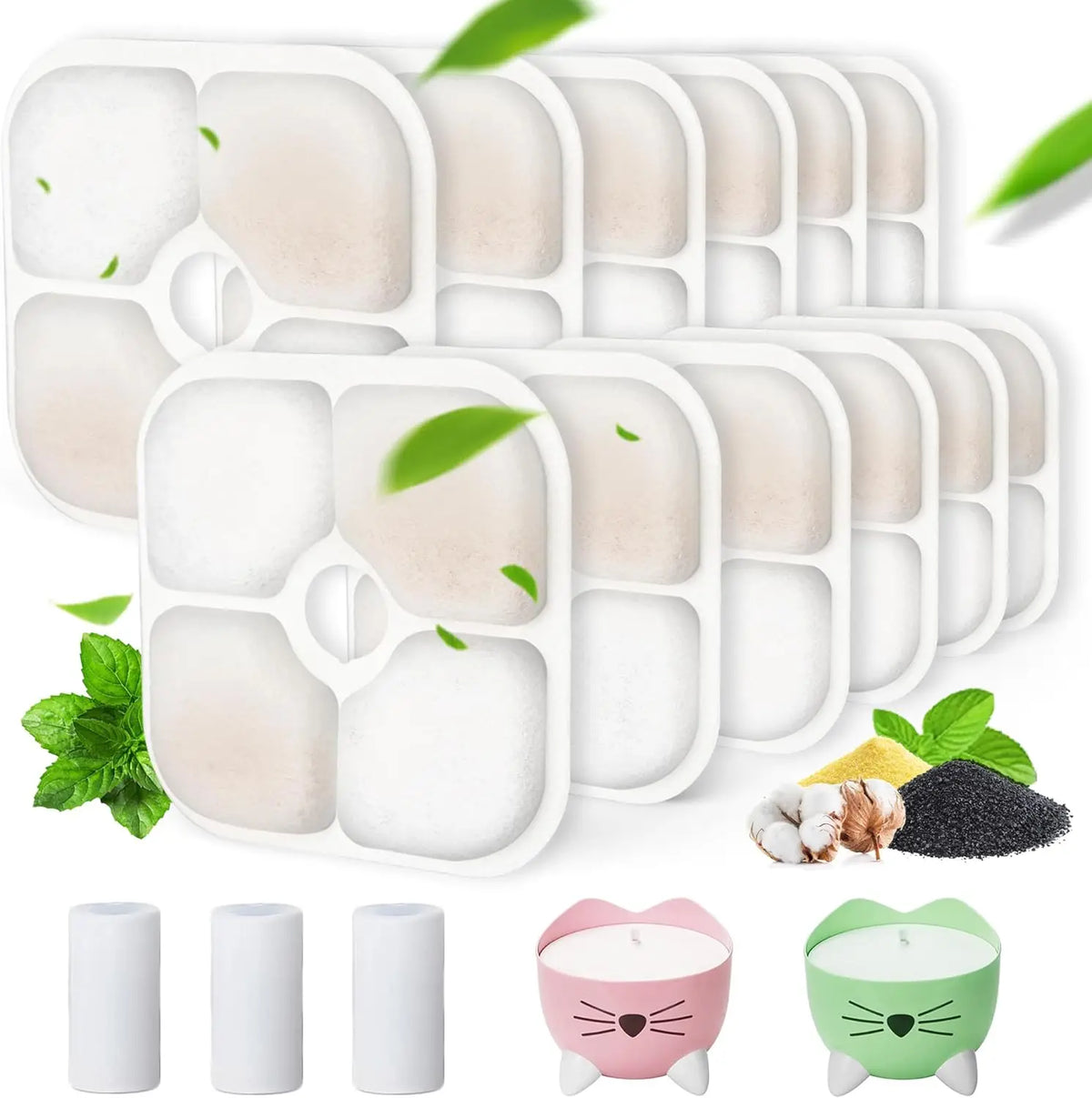 16 Packs Pet Water Fountain Filter - MyPetDollar.com