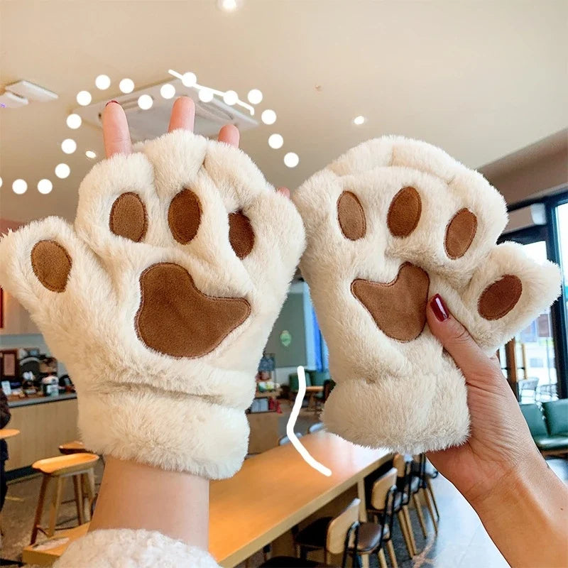 Lovely Plush Cat Claw Paw Gloves Plush - MyPetDollar.com