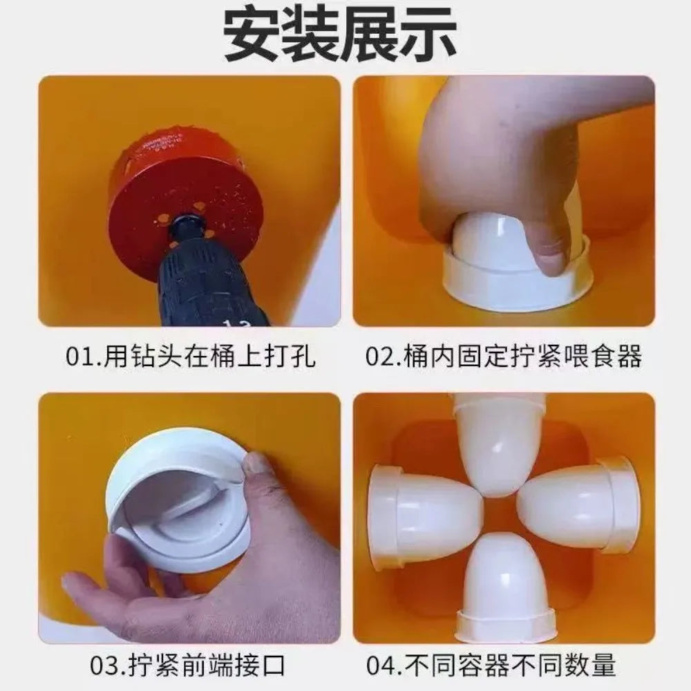 Automatic Gravity Chicken Duck Feeder Kit - MyPetDollar.com