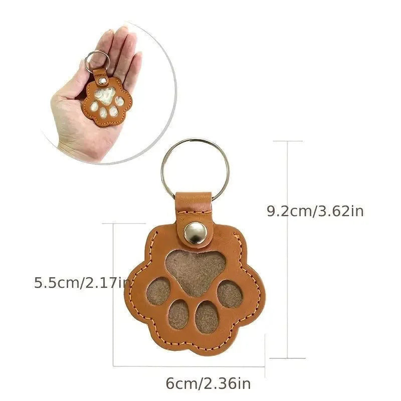 Dog Hair Collector Keychain Leather Pet - MyPetDollar.com