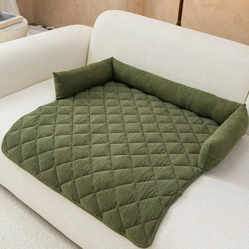 2026 New Style Corduroy Pet Dog Sofa Cushion - MyPetDollar.com