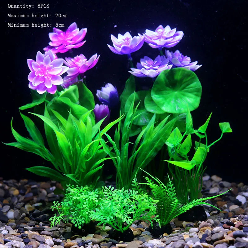 Artificial Water Plant Flower Set Sight of - MyPetDollar.com