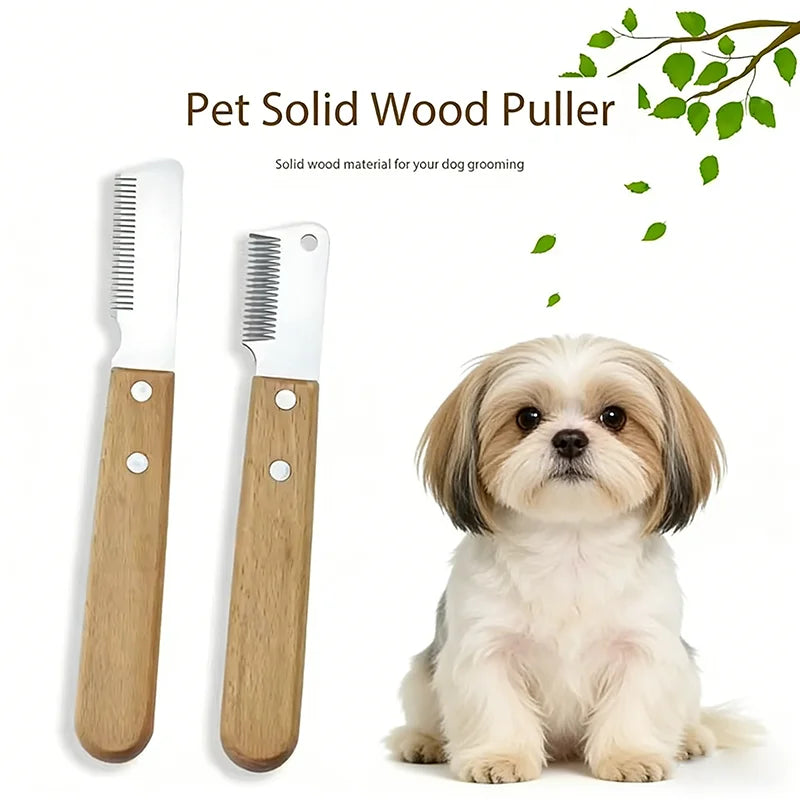 Professional Dog Grooming Tool Wooden Handle - MyPetDollar.com