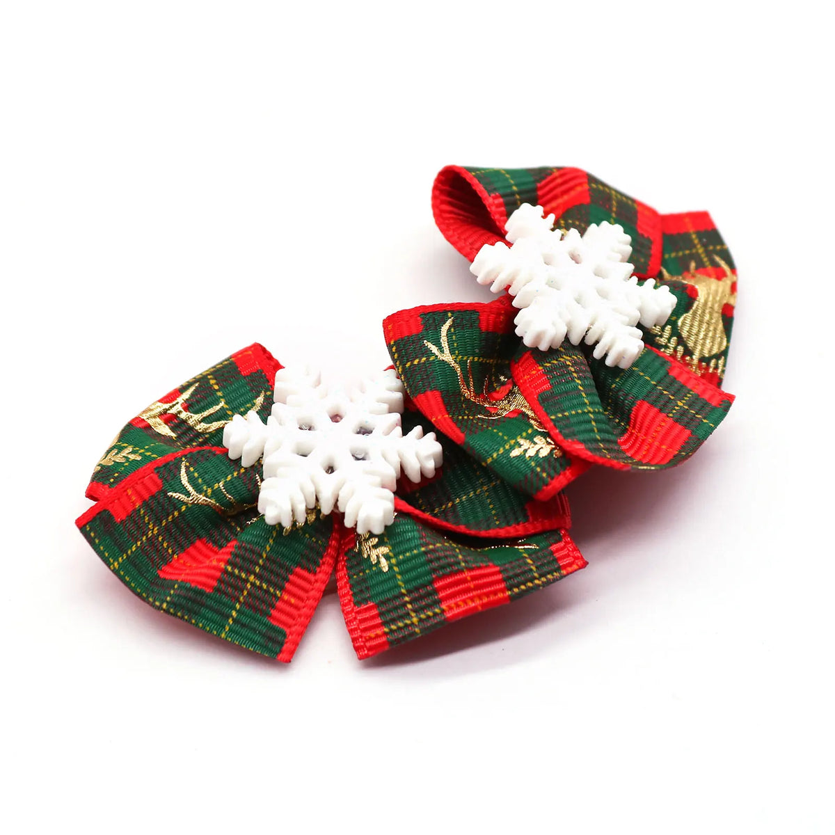 100PCS Christmas Dog Bows Handmade Puppy - MyPetDollar.com