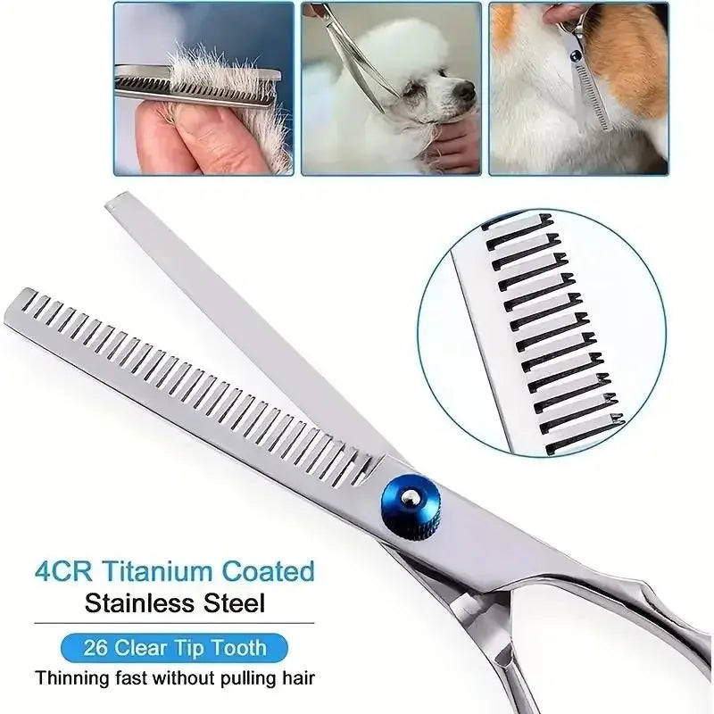 Ambidextrous Pet Safe Scissors Stainless Steel Dog Grooming – Dog Supplies
