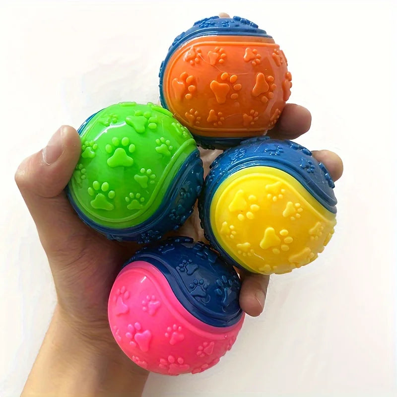 [2-Pack Durable Squeaky Dog Balls] 2-Pack - MyPetDollar.com