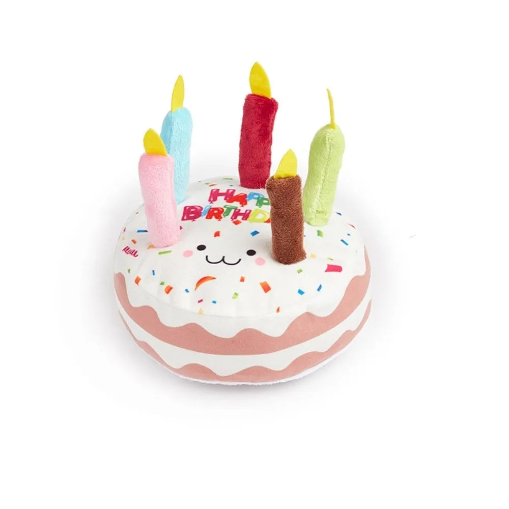 Birthday Cake Dog Toys Interactive Bite Resistant Gnaw – 4 Colors