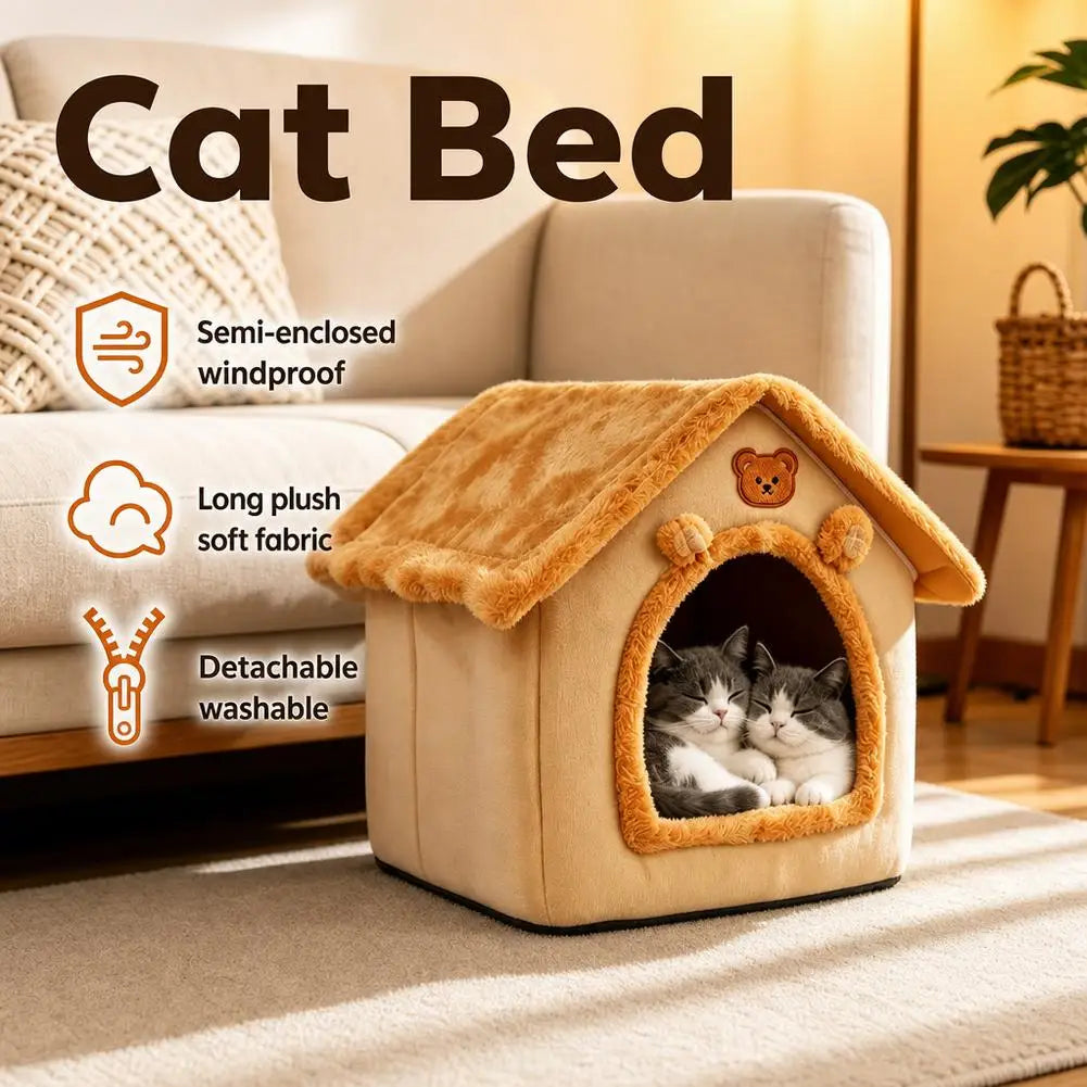 House Style Pet Bed For Small Dogs & Cats - MyPetDollar.com