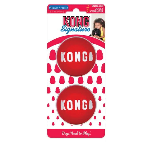 KONG Signature Balls Dog Toy, 2-pack - MyPetDollar.com