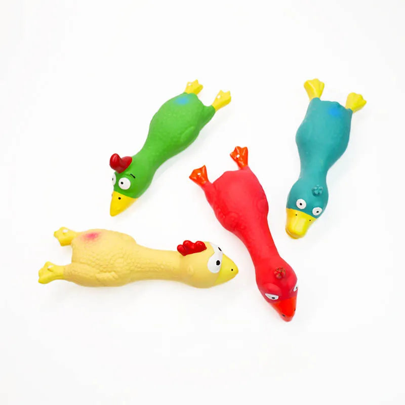 Pet Squeaky Chicken Toy - Funny Sound-Making - MyPetDollar.com