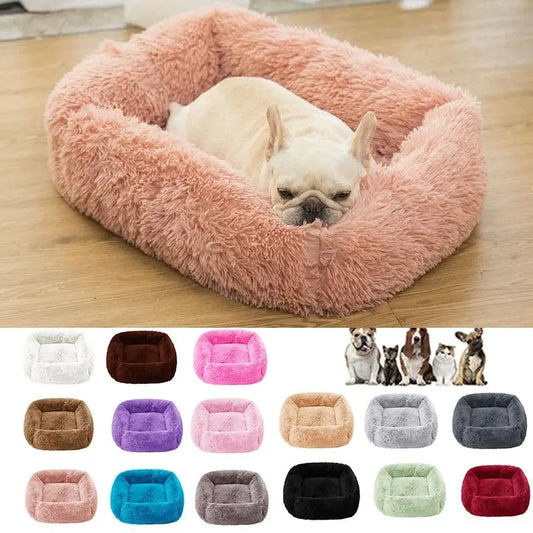 Square Dog Cat Bed with Side Cover Medium - MyPetDollar.com