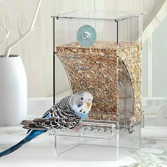 Auto Bird Feeder Cup No Mess Bowl Cage - MyPetDollar.com