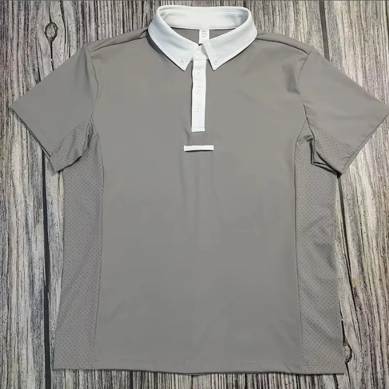 MXLLINA Mens Equestrian Short Sleeve - MyPetDollar.com