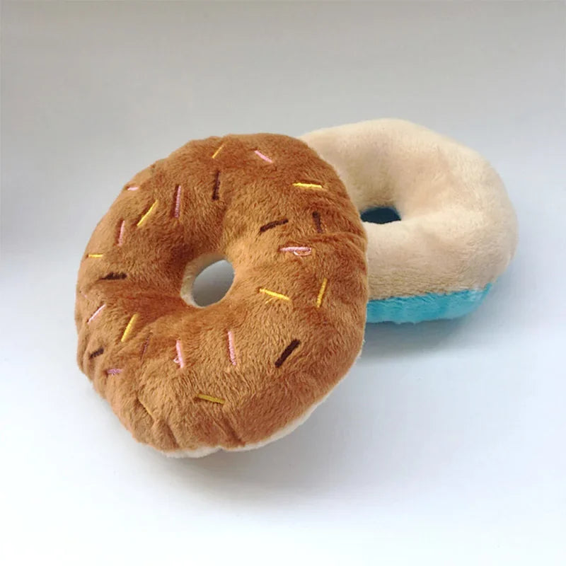 Soft Dog Donuts Plush Pet Dog Toys For Dogs - MyPetDollar.com