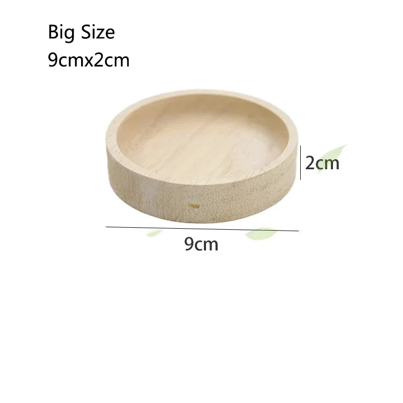 Smooth Wooden Hamster Feeding Dish – Small Pet Supplies