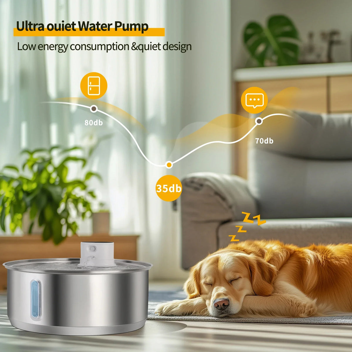 8L Dog Water Fountain Automatic Sensor - MyPetDollar.com