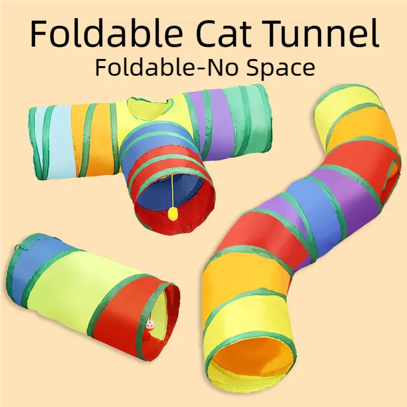 Cat Tunnel Tube Kitty Tunnel Bored Cat Pet - MyPetDollar.com