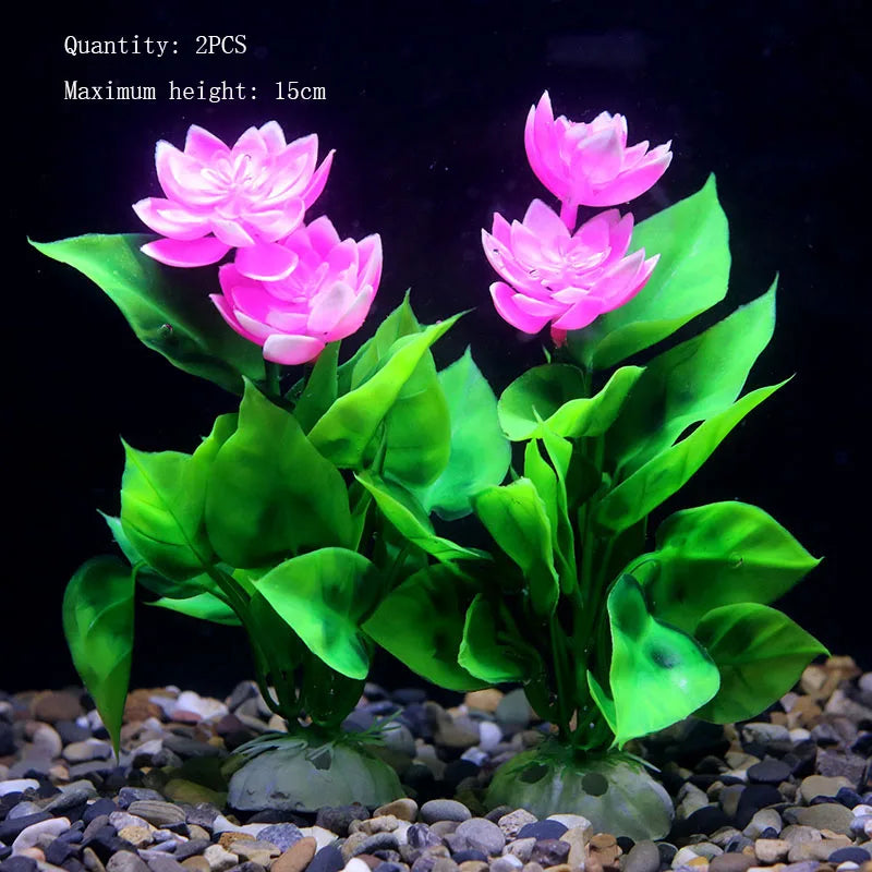 Artificial Water Plant Flower Set Sight of - MyPetDollar.com