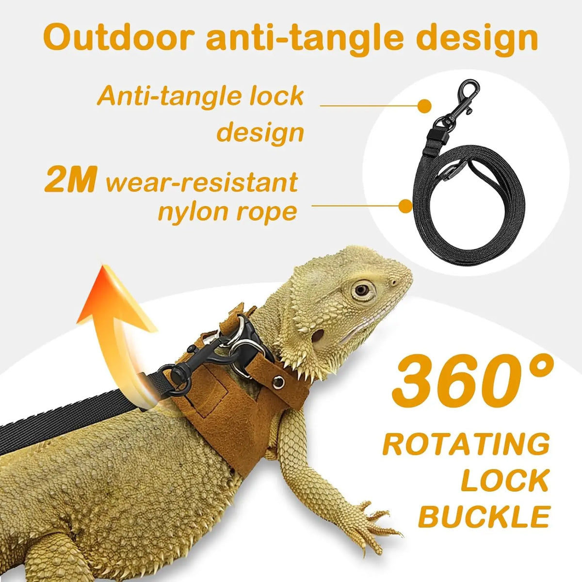 Adjustable Soft Leather Vest for Bearded - MyPetDollar.com