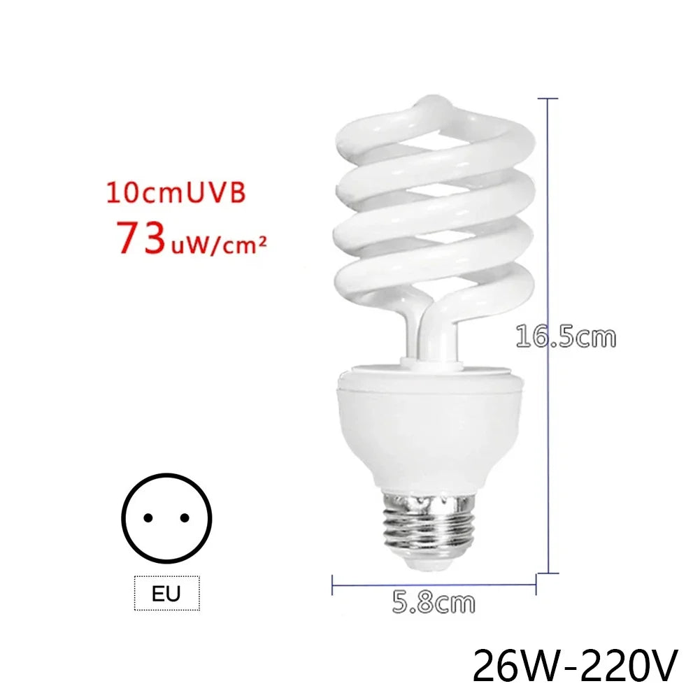 UVB 5.0 10.0 Reptile Heating Lamp13w 26w Rays Energy Light – 8 Colors
