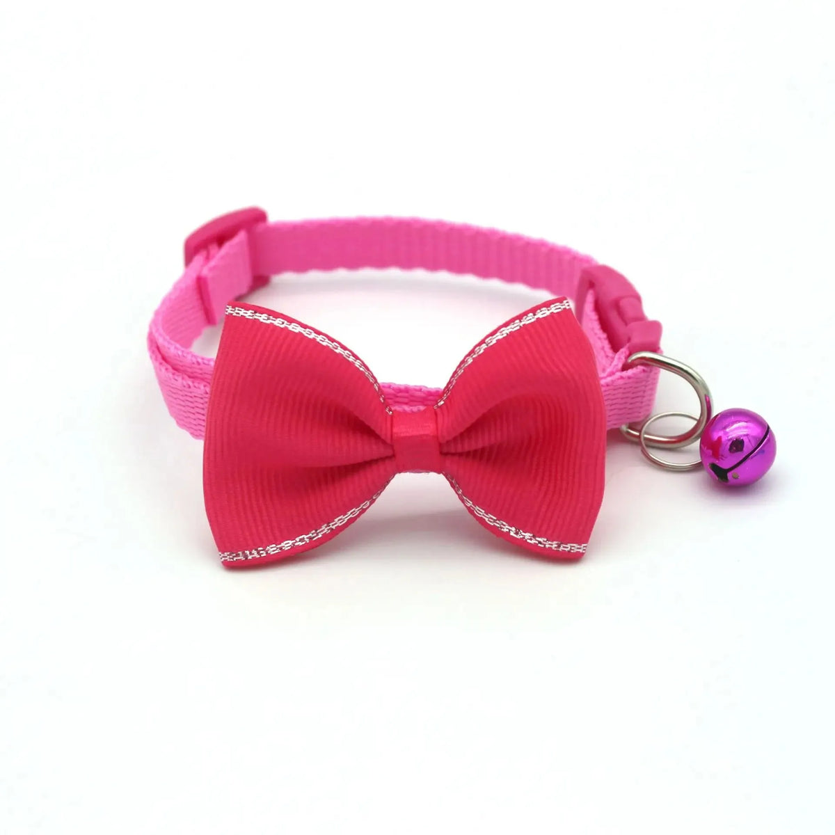 Adjustable Cat Collar Solid Color Bowknot Puppy Chihuahua