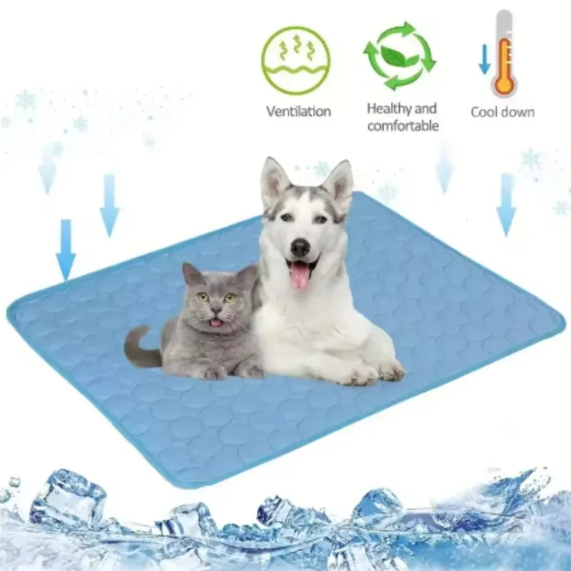 Extra Large Dog Cooling Mat Summer Pet Cold - MyPetDollar.com