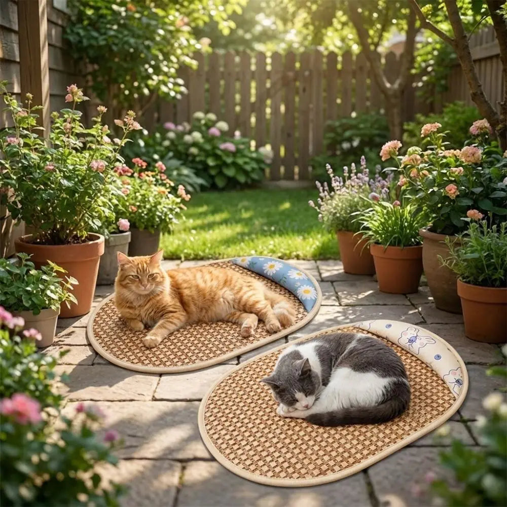 Dogs Nest Sunflower Print Pet Cooling Mat - MyPetDollar.com
