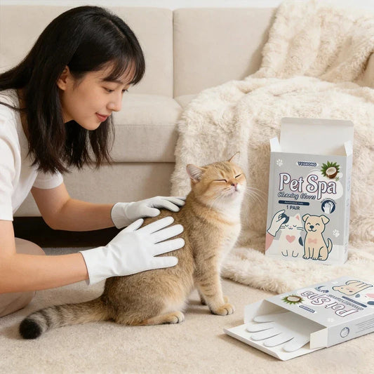 Pet Spa Cleaning Gloves No-Rinse Grooming - MyPetDollar.com