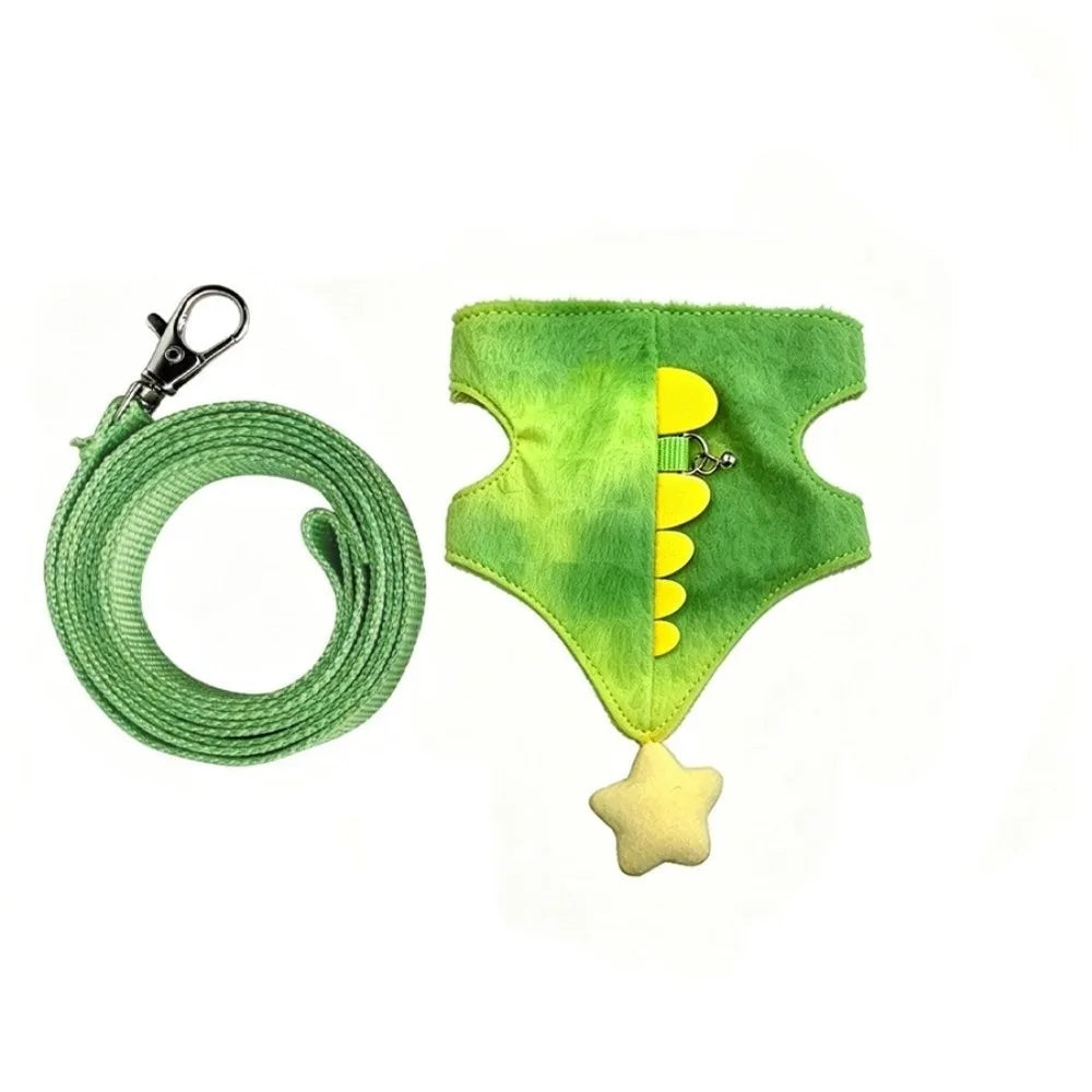 Cute Cartoon Ferret Vest Harness – Small Pet Supplies