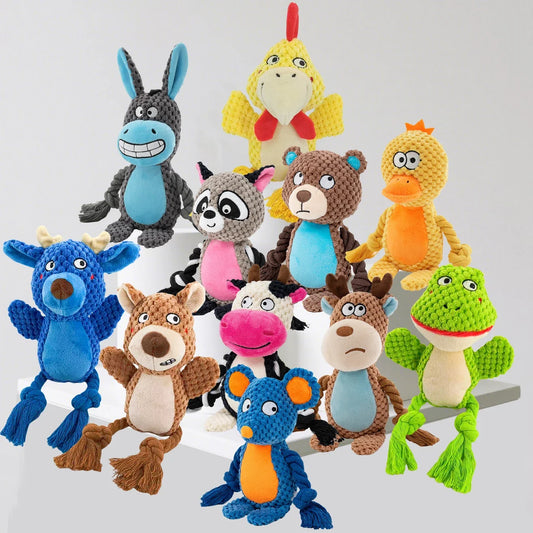 Dog Enrichment Toy Cute Animal Rope Dog Toy - MyPetDollar.com