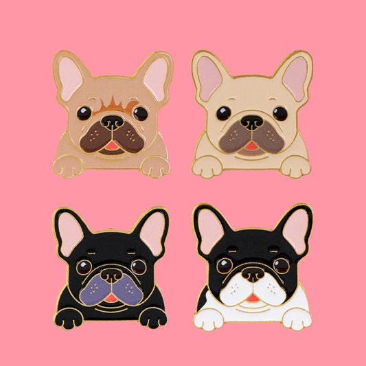 Funny Bulldog Enamel Pins Cartoon Animals - MyPetDollar.com