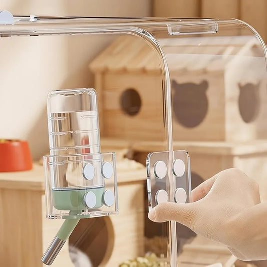 Magnetic Acrylic Hamster Water Bottle - MyPetDollar.com