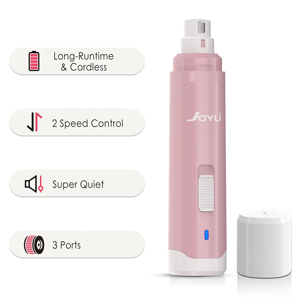 Rechargeable 2-Speed Dog Nail Grinder – 6 Colors