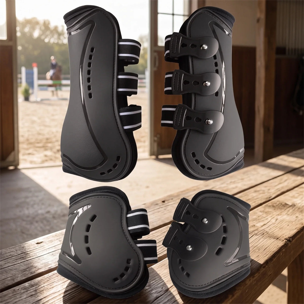 4 Pieces Tendon Boots Breathable Horse Boots - MyPetDollar.com