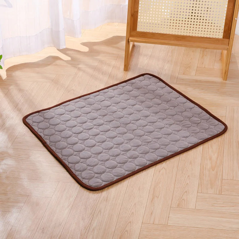 Summer Ice Silk Pet Cooling Mat, Breathable - MyPetDollar.com