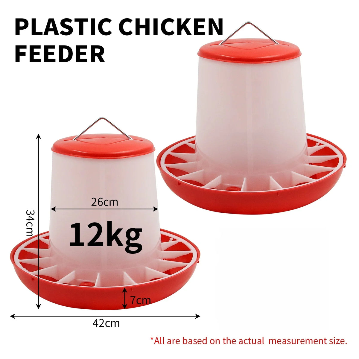 1.5 3 6 9 12kg Automatic Chicken Feeder – 9 Colors