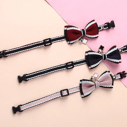 New Cute Pet Girl Cat Dog Collar Adjustable - MyPetDollar.com