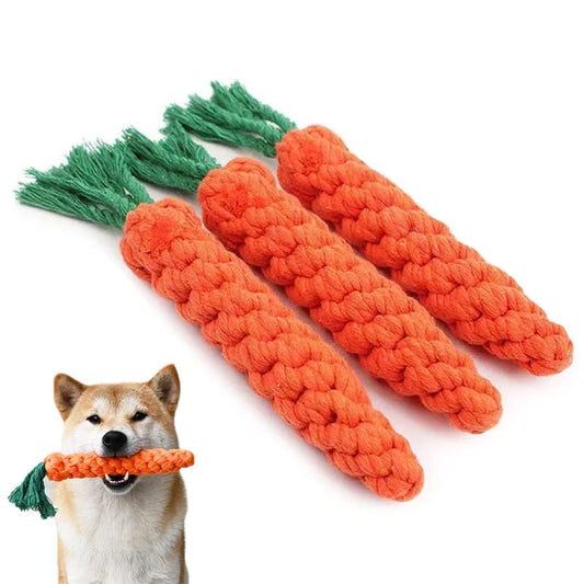 1Pcs Carrot Dog Bite Rope Pet Dog Toys Safe - MyPetDollar.com
