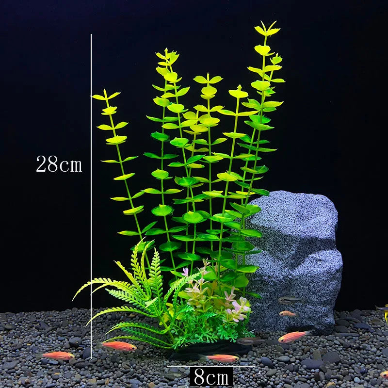 Artificial Aquarium Decor Plants Water Weeds Ornament – 71 Colors