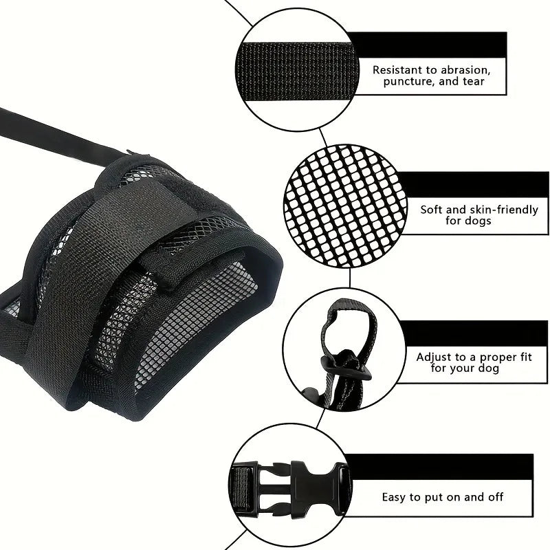 Breathable Dog Muzzle Anti Biting Barking - MyPetDollar.com