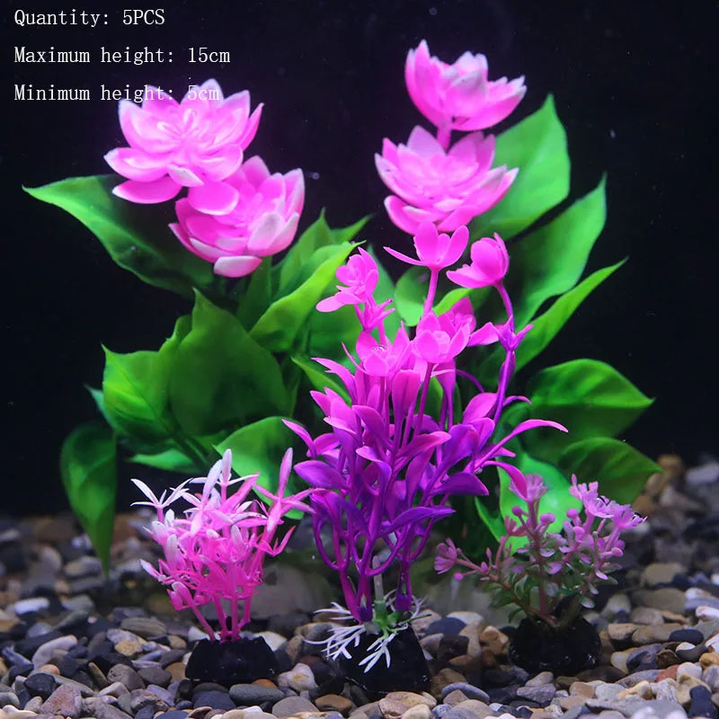 Artificial Water Plant Flower Set Sight of - MyPetDollar.com