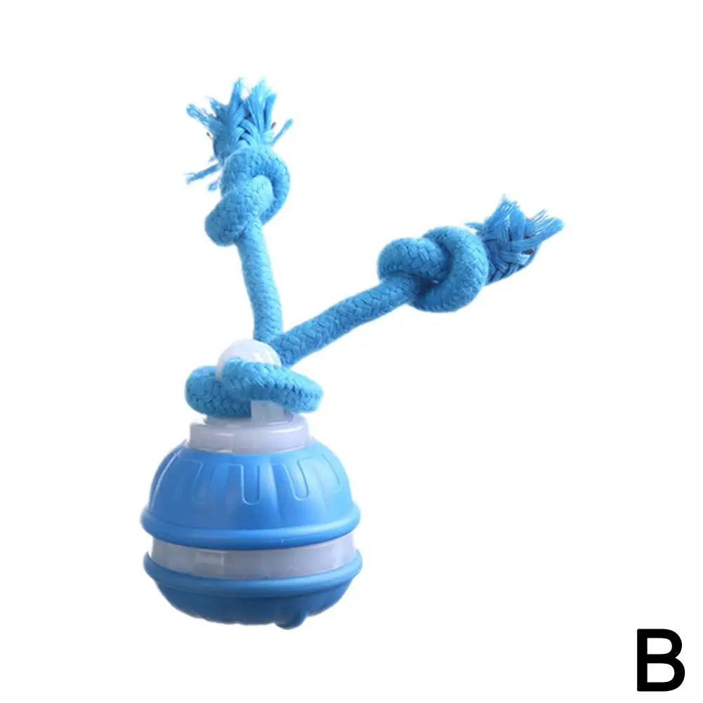 Interactive Dog Plaything Ball with Rope – 4 Colors