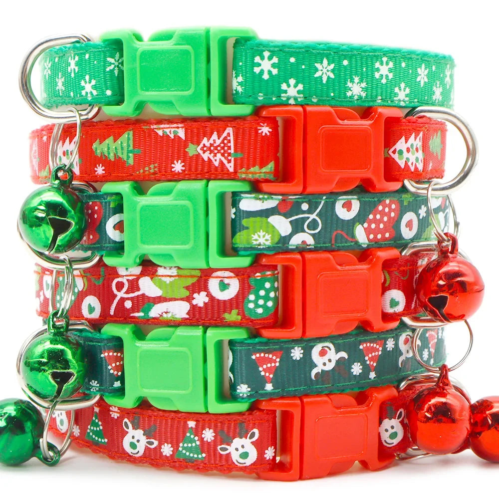 100Pcs Pet Christmas Collars Cats Dogs - MyPetDollar.com