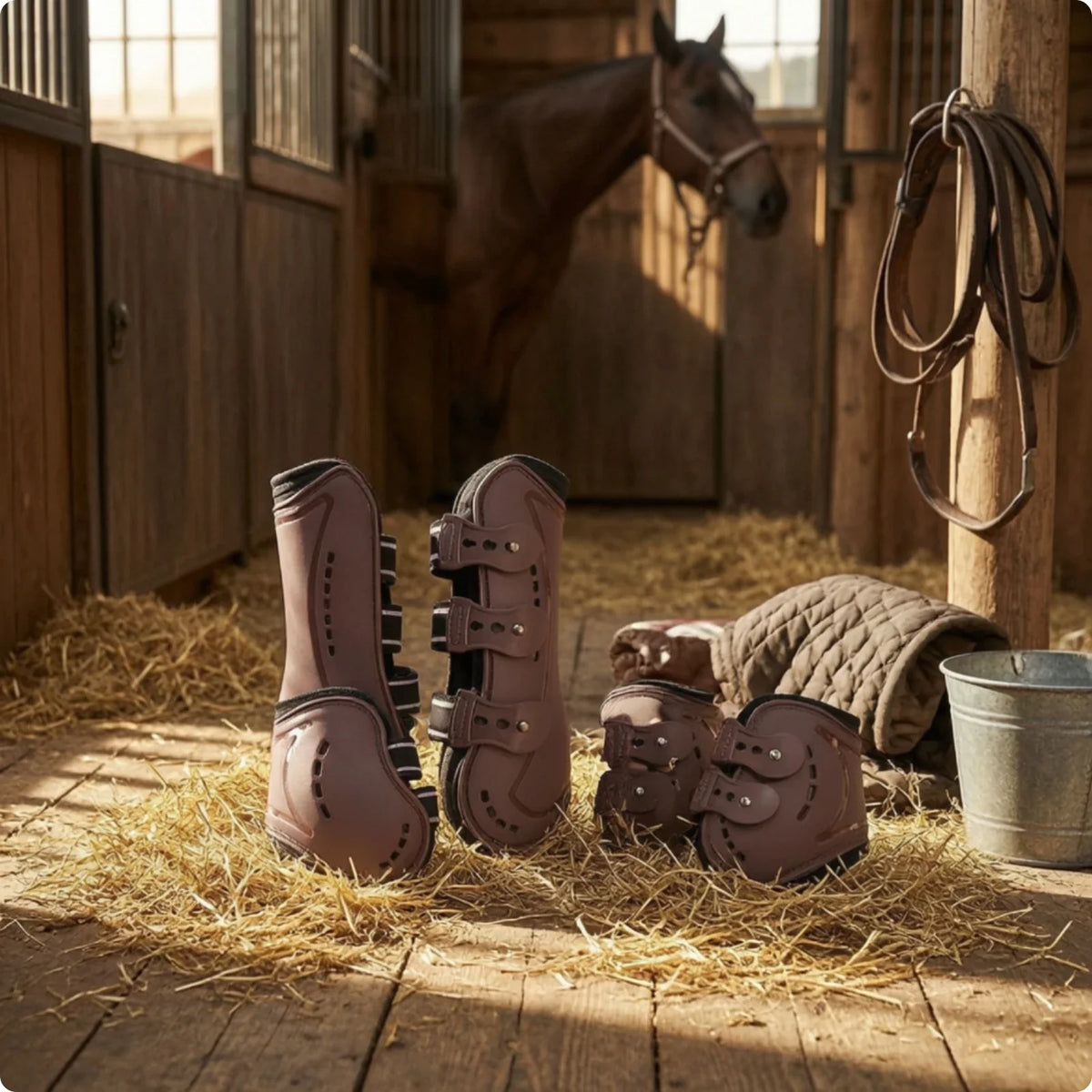 4 Pieces Tendon Boots Breathable Horse Boots - MyPetDollar.com