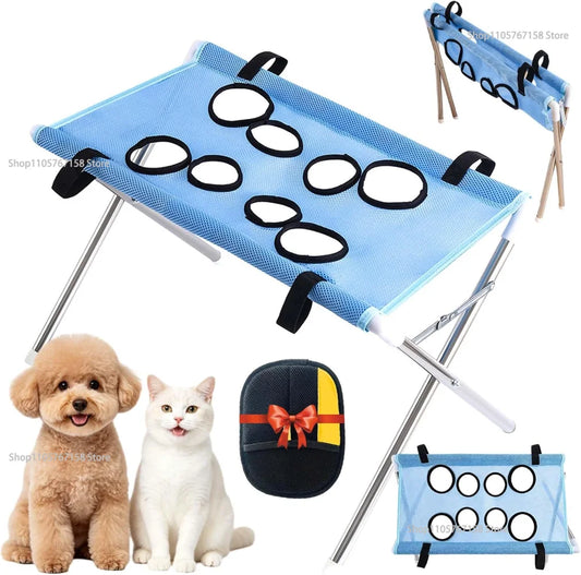New Pet Grooming Hammock Stand Foldable Dog - MyPetDollar.com