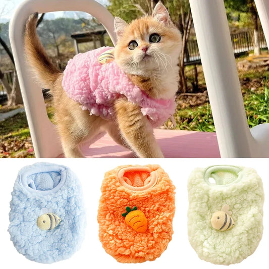 Newborn Cat Kitten Velvet Clothing Winter - MyPetDollar.com